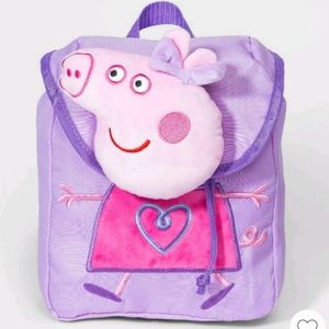 Girl's poppa pig purple backpack